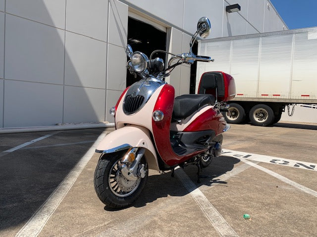 TrailMaster Sorrento 50 Retro Scooter Kick/Electric Start