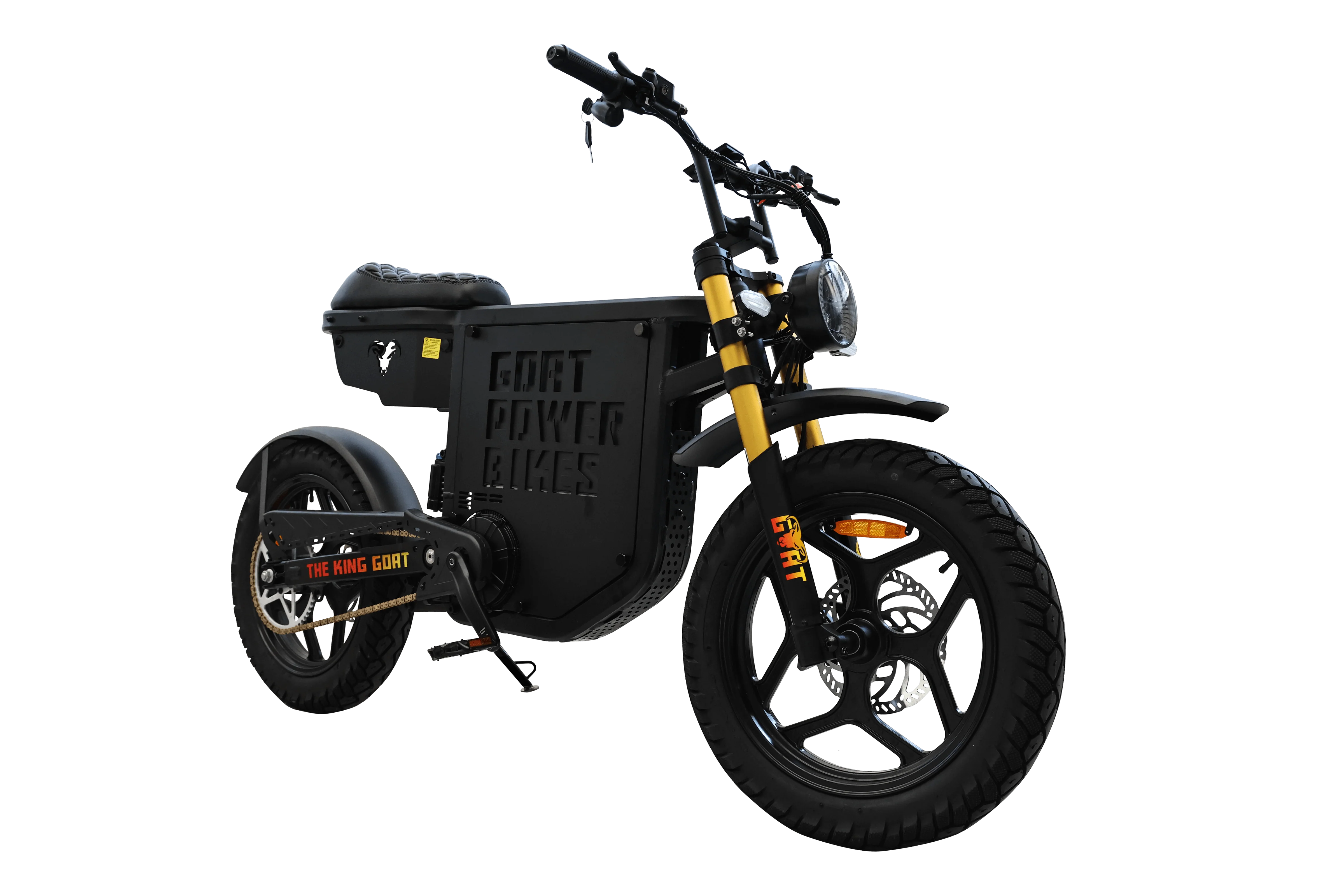 motorcycle with pedals GoatPowerBikes The King Goat V2 Electric Bike – Epic Wheelz