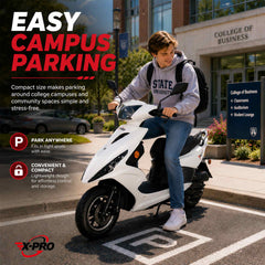 X-Pro Bali Moped Scooter 50cc (MC-D01) – 10" Wheels & LED Headlights