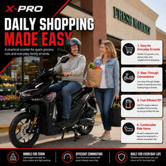 X-PRO Tinian Scooter 200 EFI (168.9cc, 14" Alloy Wheels, CVT, LED)
