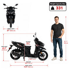 X-PRO Tinian Scooter 200 EFI (168.9cc, 14" Alloy Wheels, CVT, LED)