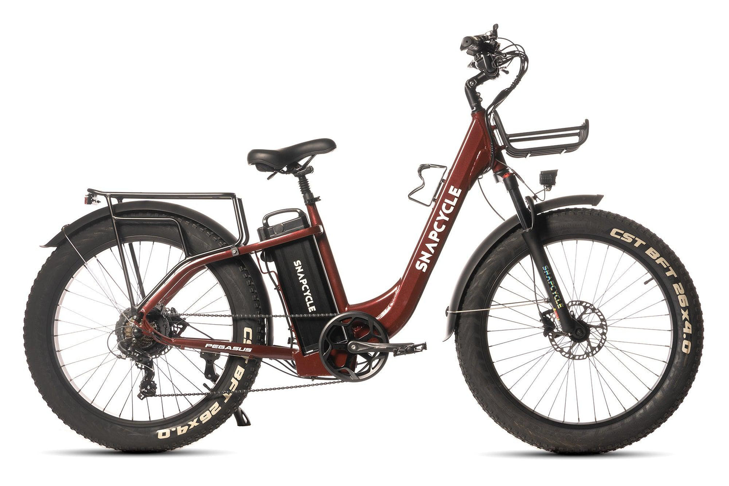 pegasus mountainbike Snapcycle Pegasus E-Bike, Wine Red