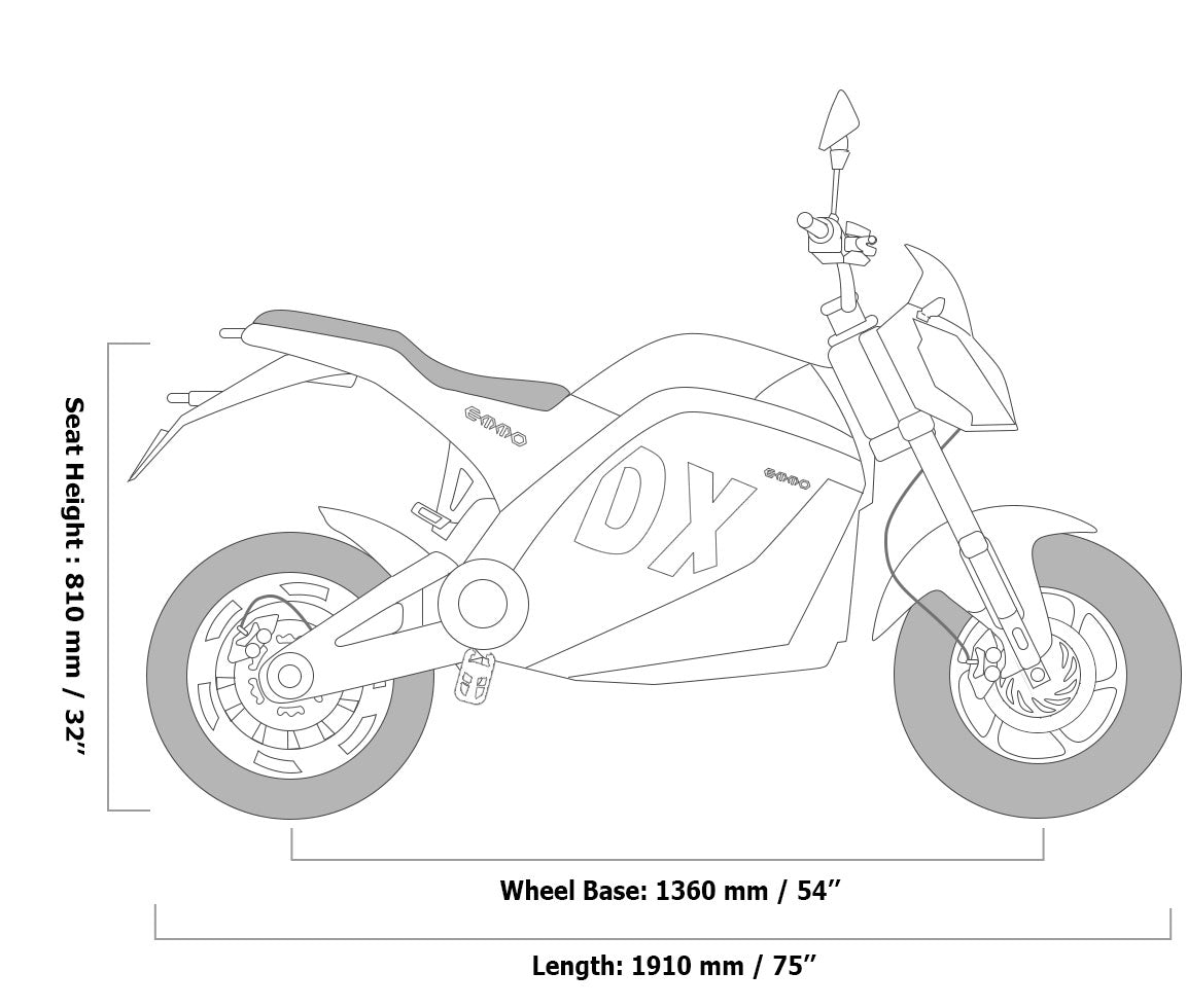 Motorcycle Dx Set EMMO DX Dual Removable Battery E-Motorcycle – Epic Wheelz
