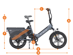 ENGWE LE20 1300W Step-Thru Cargo Peak Torque sensor Ebike