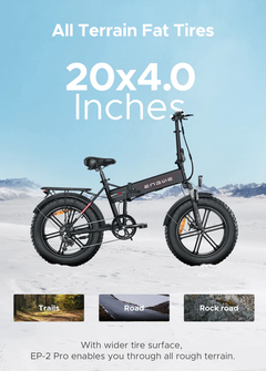 ENGWE EP-2 Pro 960W (Peak) Foldable E-Bike with Front Suspension