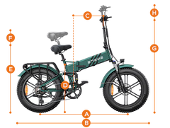 Engine Pro 2.0 Folding Electric Bike 1200W Peak