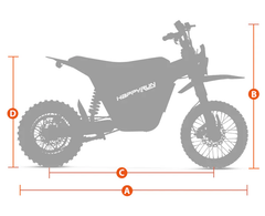 HappyRun Tank G300 SE 4500W Teens & Adults Electric Mini Dirt Bike