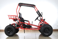 X-PRO Rover Go Kart 125cc (3-Speed Semi-Auto with Reverse, 19"/18" Wheels, Dual Bucket Seats)
