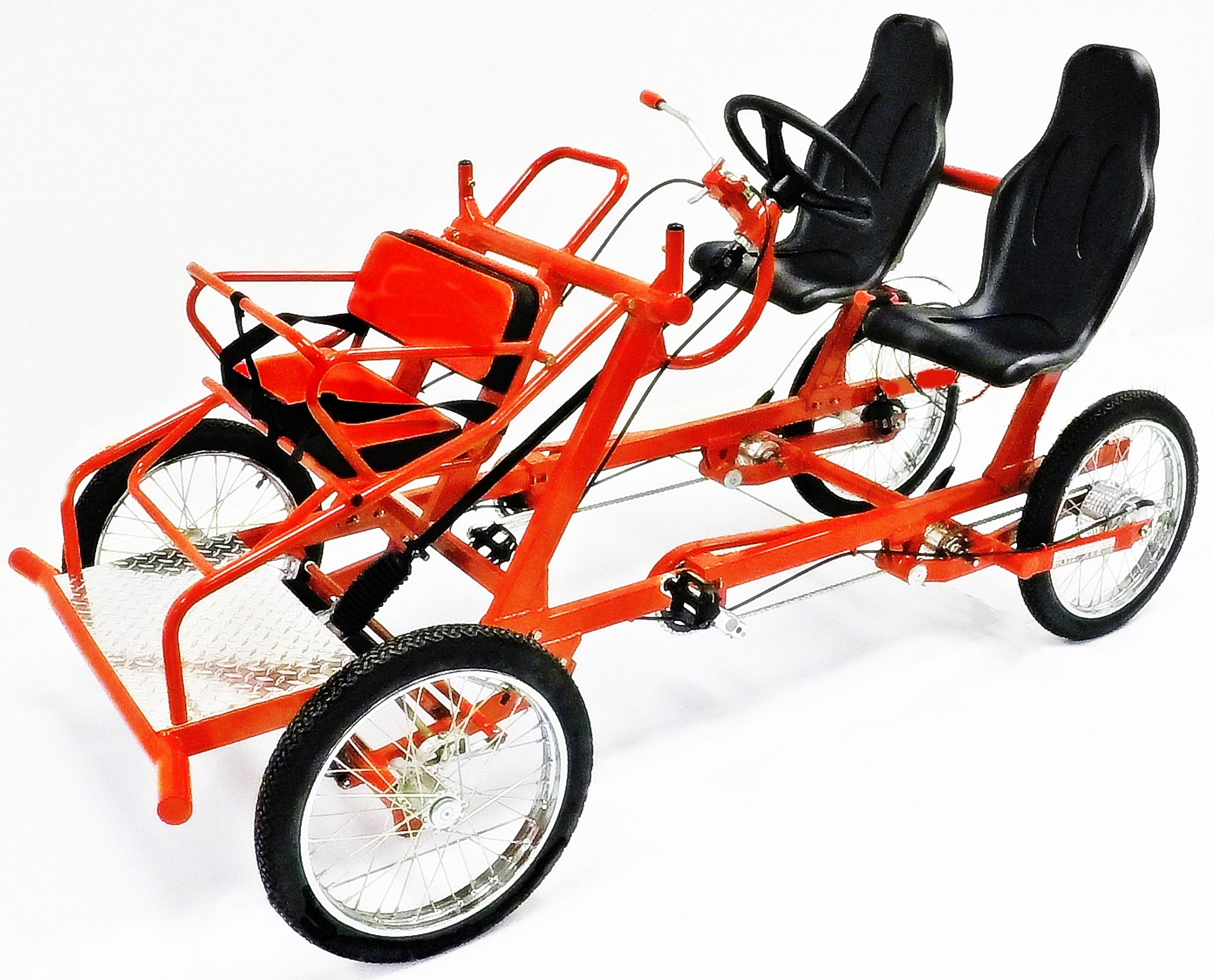 4 person pedal kart Four Recumbent Kool Kart Cycle Quadricycle