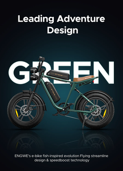 ENGWE M20 1000W Peak, Dual Suspension, 94 Mile E-Bike