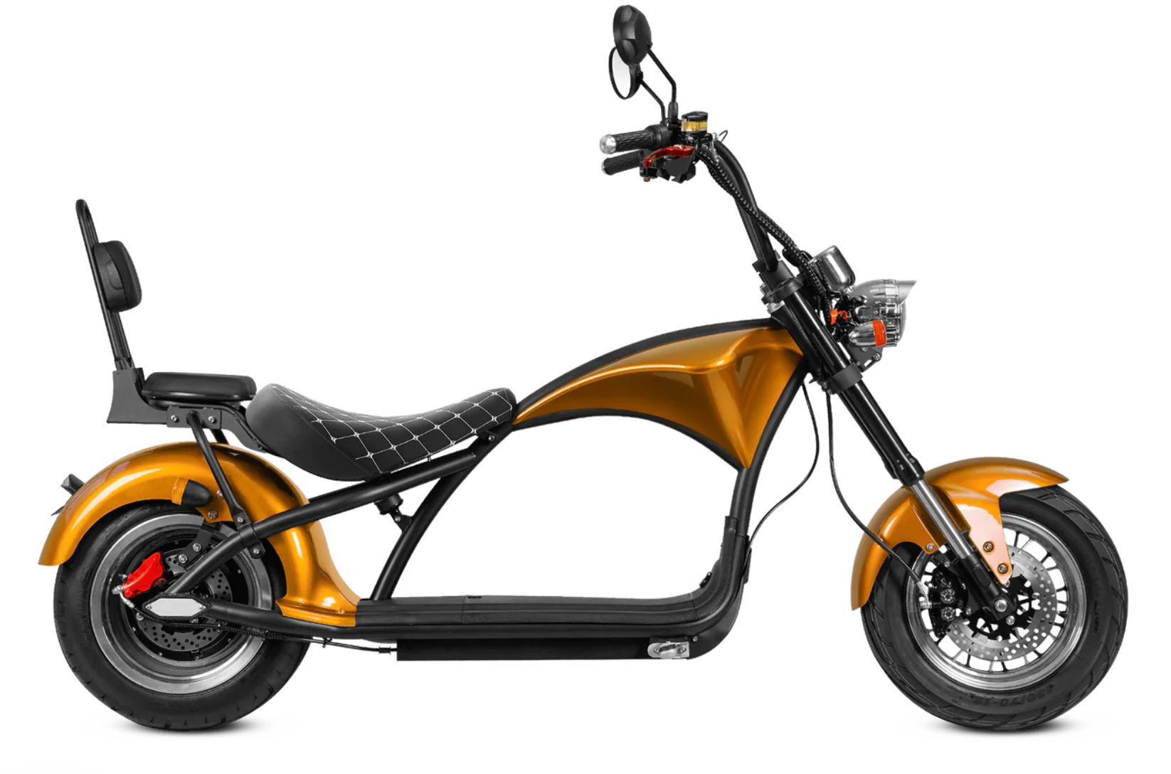 Eahora M1P Two Seat 2000w Fat Tire Electric Chopper Scooter