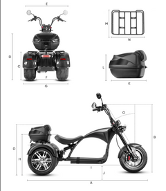 Eahora M1P 2000w Trike