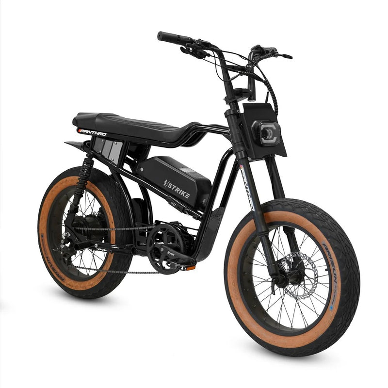 Strike Cycles Panthro 750W Moto-Style All-Terrain Fat Tire Electric Bike