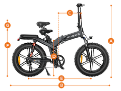 ENGWE X20 1000W Peak, 93-Mile Range, Triple Suspension Folding E-Bike
