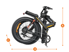 ENGWE X24 1200W Peak Motor, 93 Miles Range, Triple Suspension Folding E-Bike