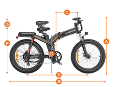 Engwe X26/24/X20 93 miles Triple Suspension Foldable E-bike