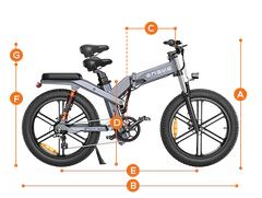Engwe X26/24/X20 93 miles Triple Suspension Foldable E-bike