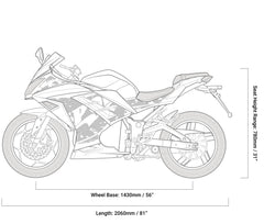 EMMO ZONE MAX 84V Full-Size Sports Electric Motor Bike