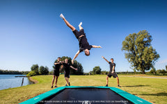 Berg Champion Trampoline Above Ground - No digging / Oval - 17ft / Deluxe