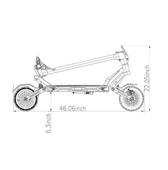 Kaabo Urban Electric Scooter 25 mph 500W