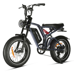 Happyrun Tank G60 Pro 2000W 48V 25A Moped Style Offroad Electric Bike Fat Tire