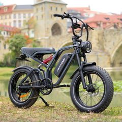 Happyrun Tank G60 Pro 2000W 48V 25A Moped Style Offroad Electric Bike Fat Tire