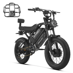 HappyRun G70 Pro Dual-Motor 48V 33Ah 5000W Peak – Dual-Battery Electric Cargo Bike