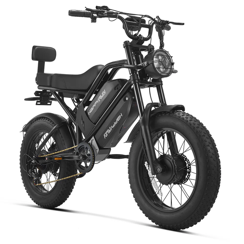 HappyRun G70 Pro Dual-Motor 48V 33Ah 5000W Peak – Dual-Battery Electric Cargo Bike
