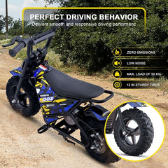 MotoTec 24v 250w (HP120E) Electric Powered Mini Bike