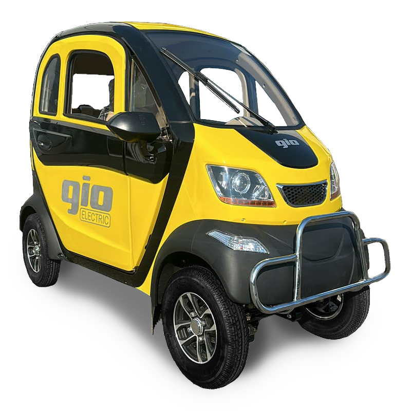 GIO GOLF ENCLOSED MOBILITY SCOOTER - YELLOW & BLACK