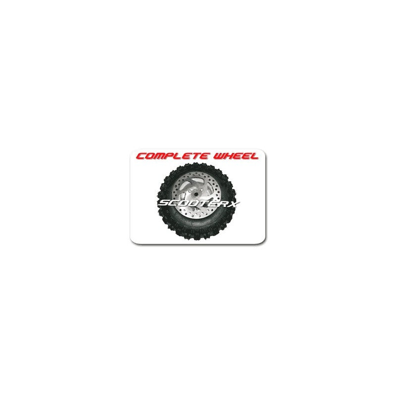 ScooterX Dirt Dog Complete Rear Wheel (6000 Z BEARING)