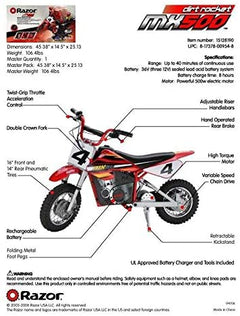 Razor MX500 Dirt Rocket Electric Dirt Bike