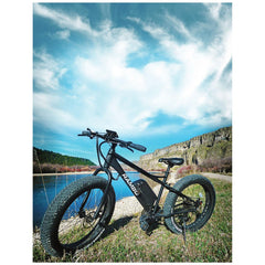 R750 Black 750 Watt 48V Fat Tire Power Bike