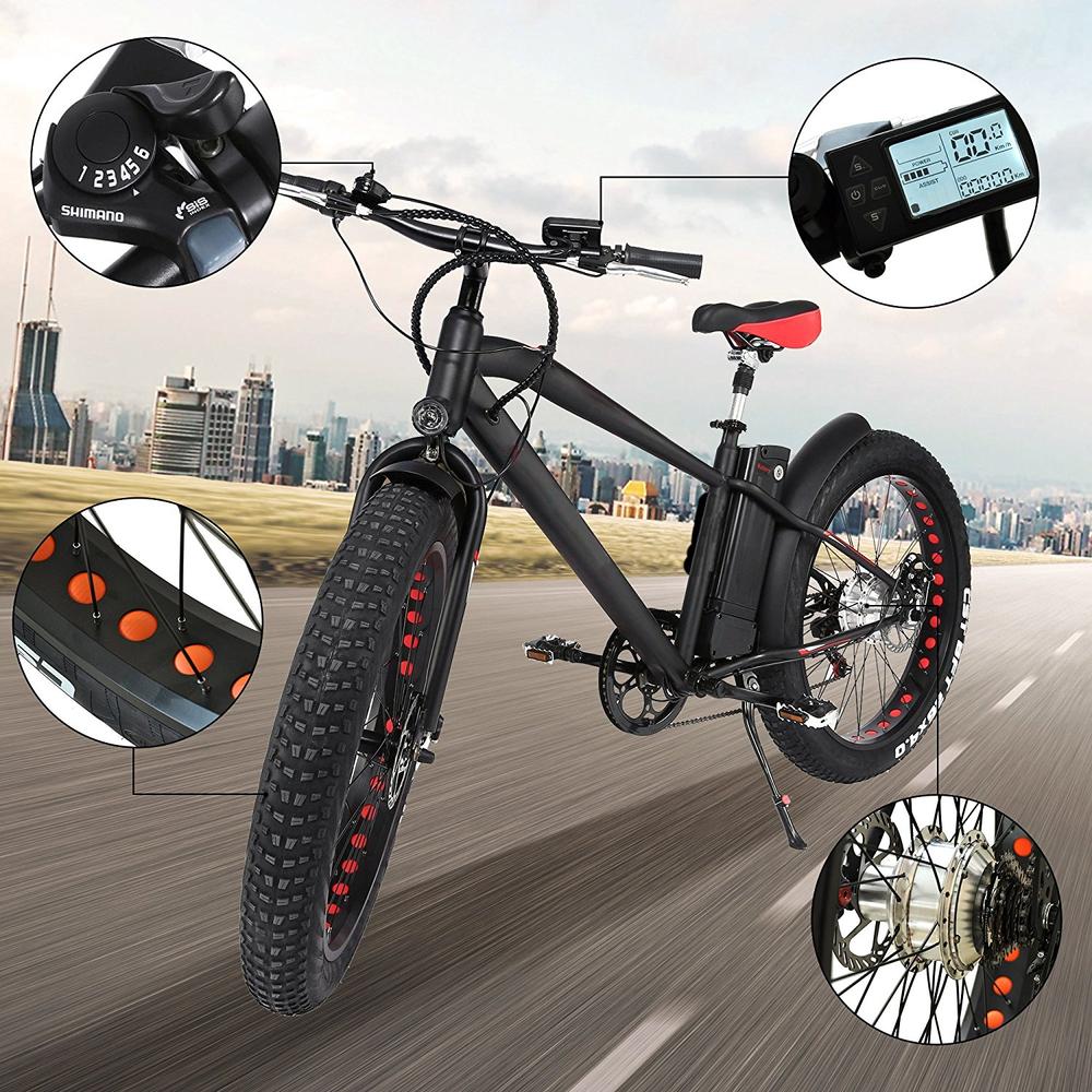 Nakto 26'' Cruiser Fat Tire Electric Bicycle – Epic Wheelz