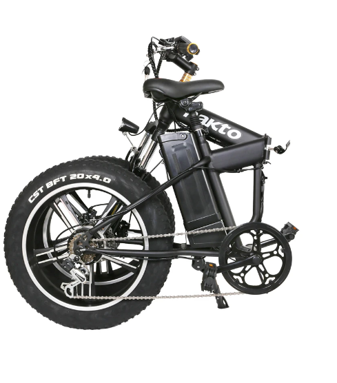 Nakto 20" Electric Bike Fat Tire Folding Mini Cruiser