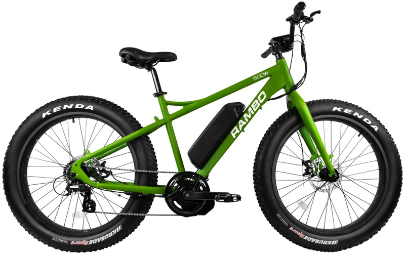 Rambo 500w Cruiser Fat Tire Electric Bike