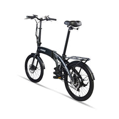 FORCE | ECITY FD250 REAR HUB 20 INCH FOLDING ELECTRIC CITY BICYCLE, BLACK