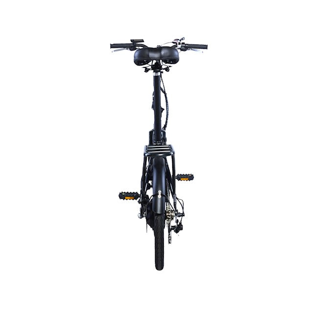 FORCE | ECITY FD250 REAR HUB 20 INCH FOLDING ELECTRIC CITY BICYCLE, BLACK