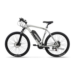 FORCE | ETRAIL HT350 REAR HUB MOTOR 27.5" ELECTRIC MTB BICYCLE S/M, SILVER