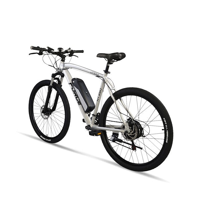 FORCE | ETRAIL HT350 REAR HUB MOTOR 27.5" ELECTRIC MTB BICYCLE S/M, SILVER