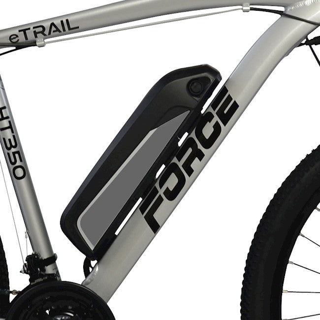 FORCE | ETRAIL HT350 REAR HUB MOTOR 27.5" ELECTRIC MTB BICYCLE S/M, SILVER