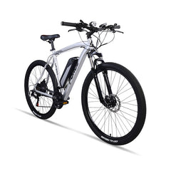 FORCE | ETRAIL HT350 REAR HUB MOTOR 27.5" ELECTRIC MTB BICYCLE S/M, SILVER