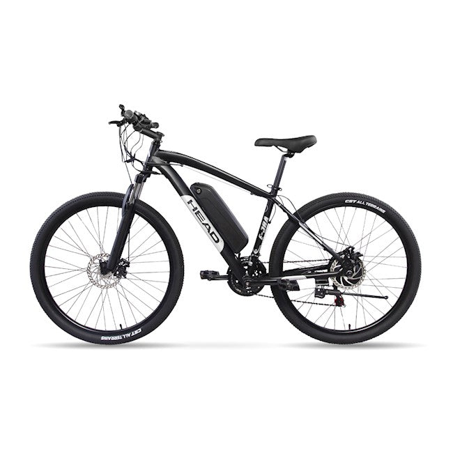 HEAD | E-JRA SHIMANO TOURNEY E-BIKE, 27.5INCH, SMALL, BLACK