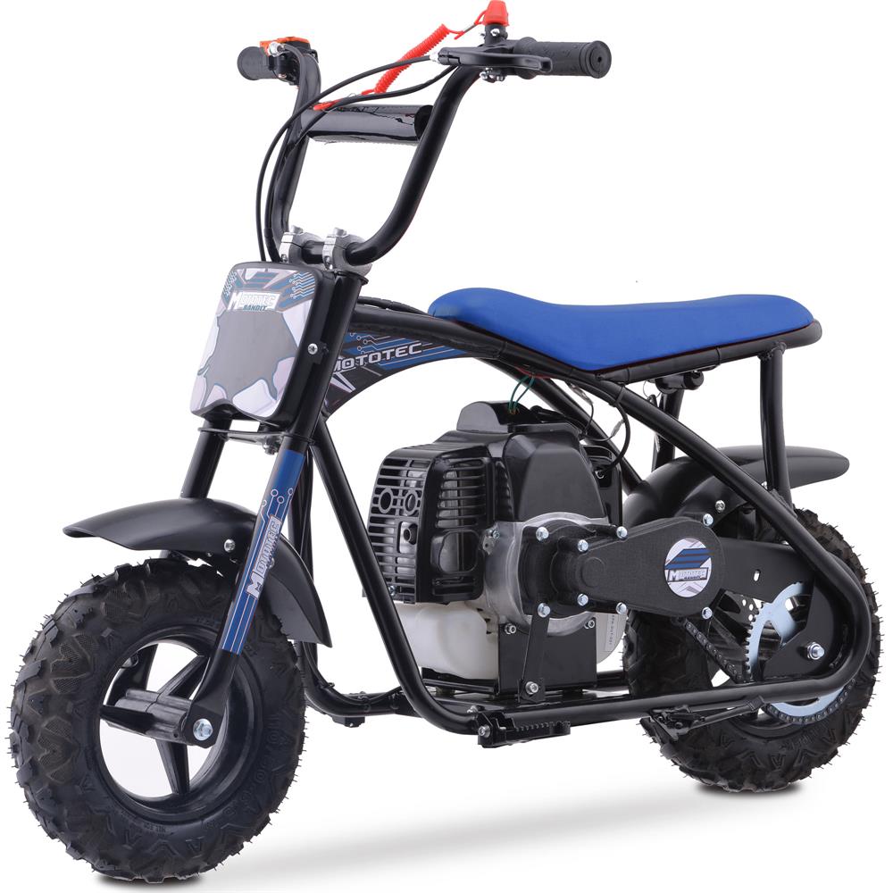 MotoTec Bandit 52cc 2-Stroke Kids Gas Mini Bike