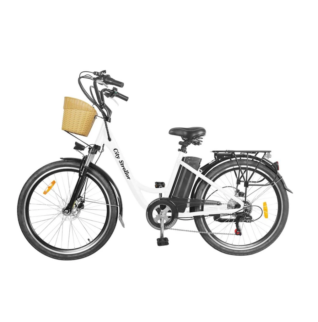 nakto 26 250w cargo electric bicycle Pony Step-Thru Ebike w/ Twist Throttle 250lbs MODES Nakto 26" City Stroller 36V