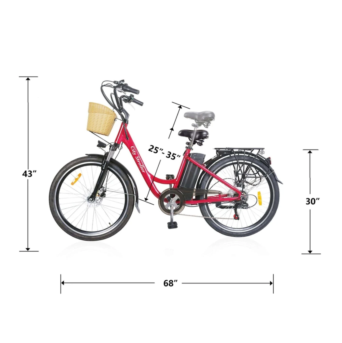 nakto 26 250w cargo electric bicycle Nakto City Stroller Electric Bike