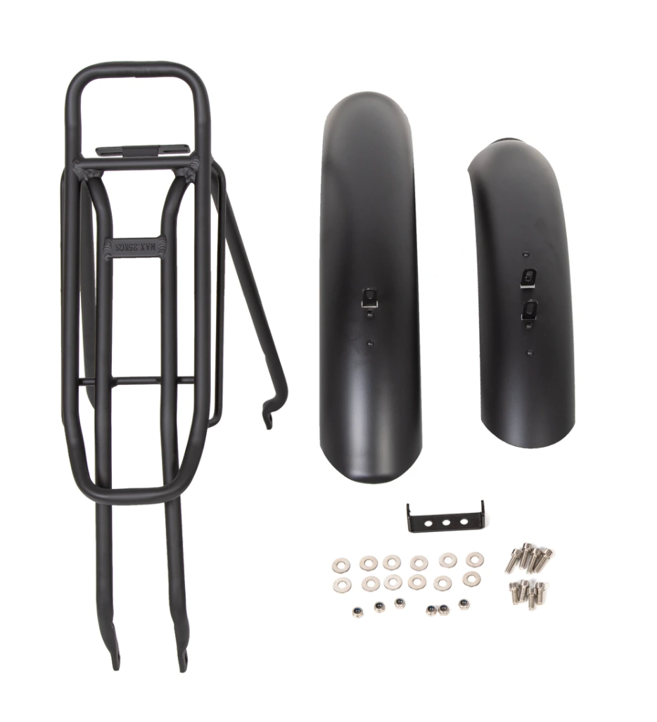 Ecotric 26" Fat Tire Rear Rack and Fenders