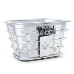 Electric Bike Basket Silver