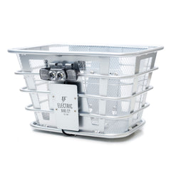 Electric Bike Basket Silver