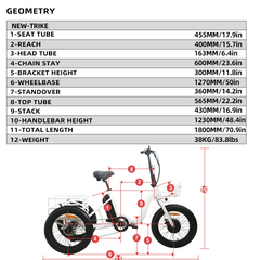 Eunorau Fat Tire Electric Trike